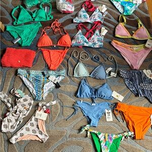 Several 2-piece bikinis and a few separates for sale. Photos upon request.